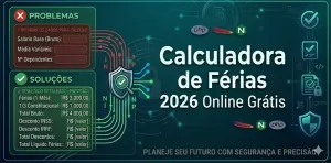 Calculadora de Férias 2026
